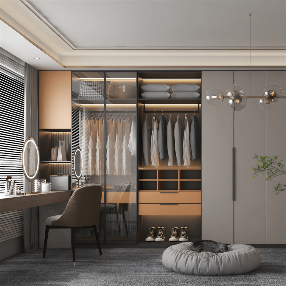 Modern Glass Wardrobe high quality
