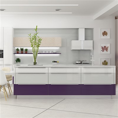 Augsta spīduma virtuves skapīši